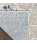 Nourison Quarry Ivory Grey Blue QUA01 4 ft. X Square Rug