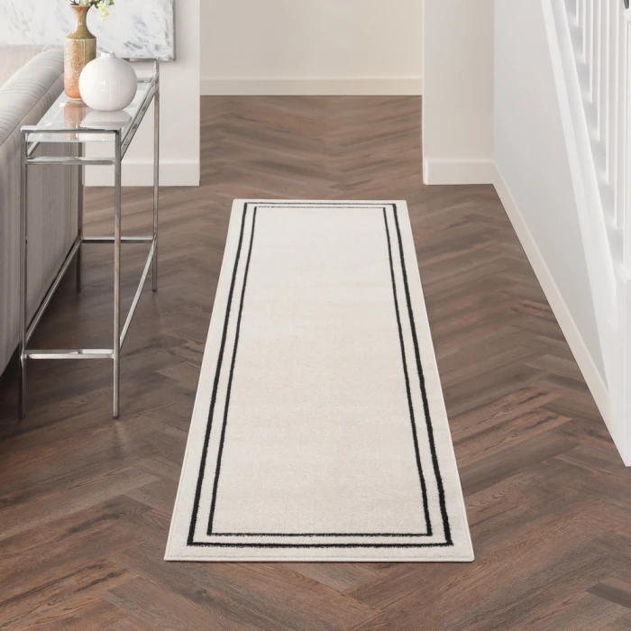 Nourison Nourison Essentials Area Rug NRE02 Ivory/Black