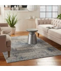 Nourison Rustic Textures Area Rug RUS10 Ivory Blue