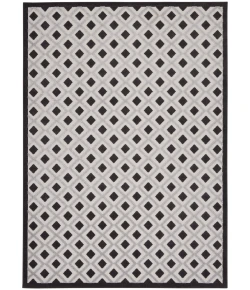 Nourison Home Aloha ALH26 Black White 7 ft. 10 in. X 10 ft. 6 in. Area Rug