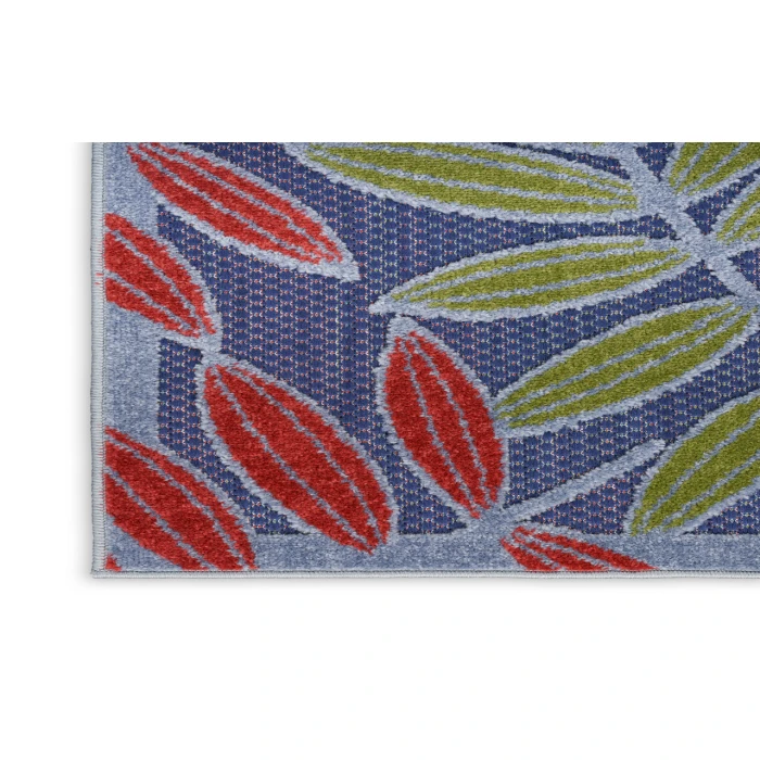 Nourison Aloha Navy Multicolor ALH18 3 ft. 6 in. X 5 ft. 6 in. Rectangle Rug