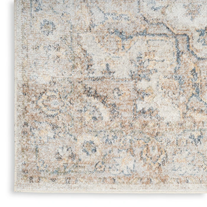 Nourison Astra Machine Washable Area Rug ASW12 Silver Grey