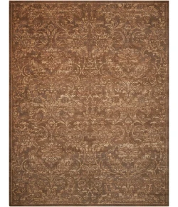 Nourison Home Silken Allure SLK19 Chocolate 5 ft. 6 in. X 8 ft. Area Rug