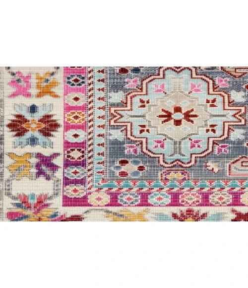 Nourison Vintage Kashan Grey/Multi VKA05 2 ft. X 4 ft. Rectangle Rug