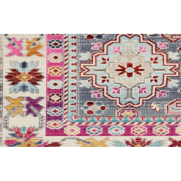 Nourison Vintage Kashan Grey/Multi VKA05 2 ft. X 4 ft. Rectangle Rug
