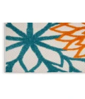 Nourison Aloha Turquoise Multicolor ALH05 9 ft. X 12 ft. Rectangle Rug