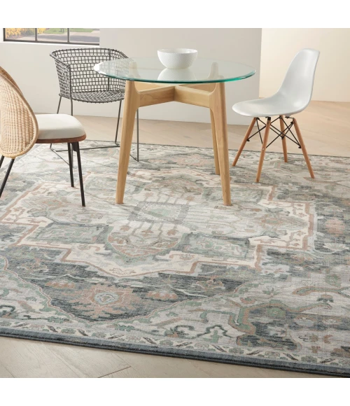 Nourison Parisa Area Rug PSA01 Grey Sage 7'9" x 9'9"