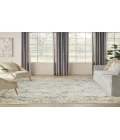 Nourison Astra Machine Washable Light Blue ASW12 7 ft. 10 in. X 10 ft. Rectangle Rug