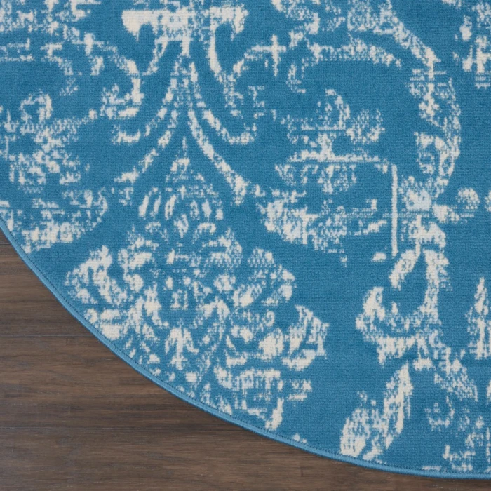 Nourison Jubilant Round Area Rug JUB09-Blue