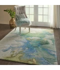 Nourison Prismatic Area Rug PRS16 Seafoam 5'6" x 7'5"