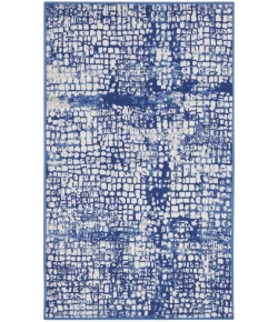 Nourison Home Whimsicle WHS07 Ivory Navy 3 ft. X 5 ft. Area Rug