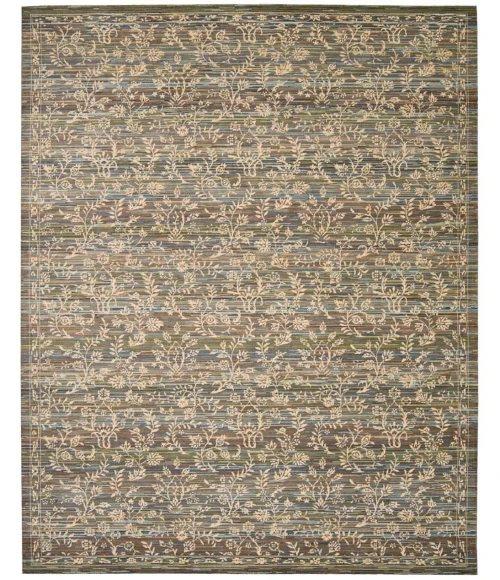 Nourison Rhapsody Area Rug RH012-Blue/Moss