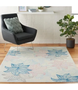 Nourison Home Jubilant JUB08 Ivory Multicolor 5 ft. 3 in. X 7 ft. 3 in. Area Rug