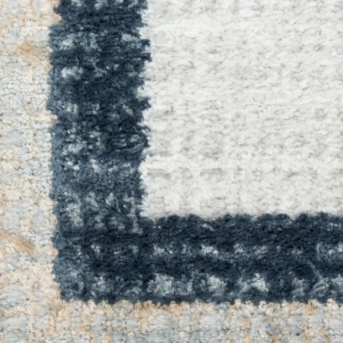 Nourison Dekor Grey Navy DEK06 2 ft. X 4 ft. Rect. Rug
