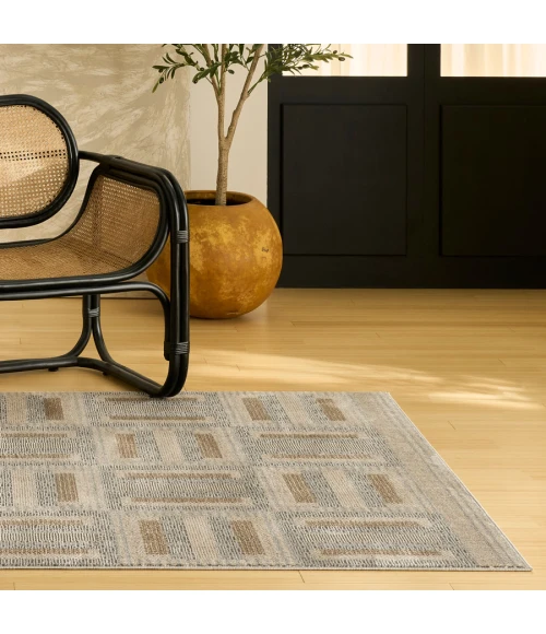 Nourison Home Nordic Grey Multicolor NRC11 4 ft. X 6 ft. Rectangle Rug