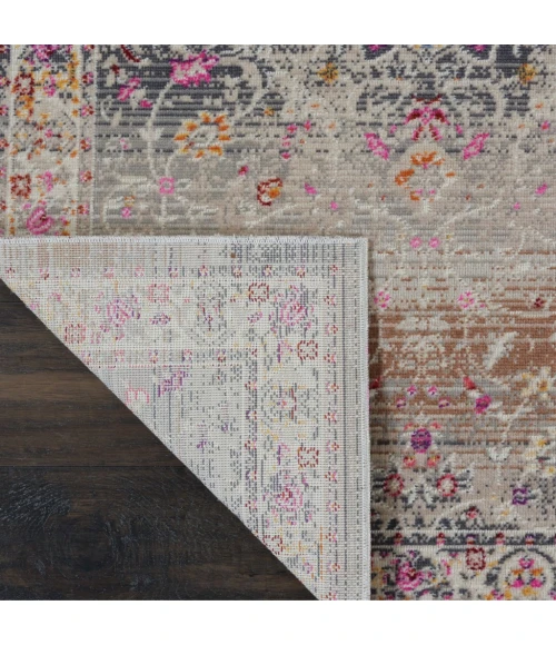 Nourison Vintage Kashan Runner Area Rug VKA01-Grey