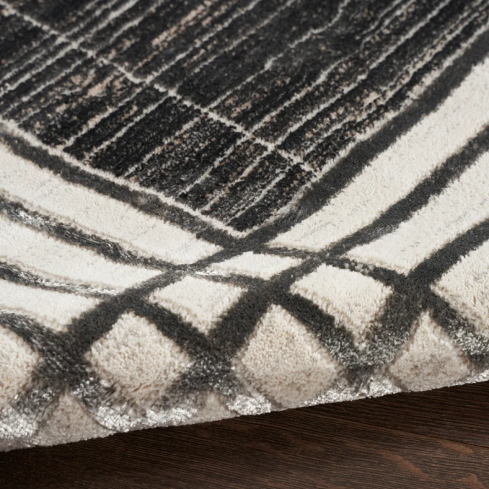 Nourison Desire Area Rug DSR01 Charcoal/Silver