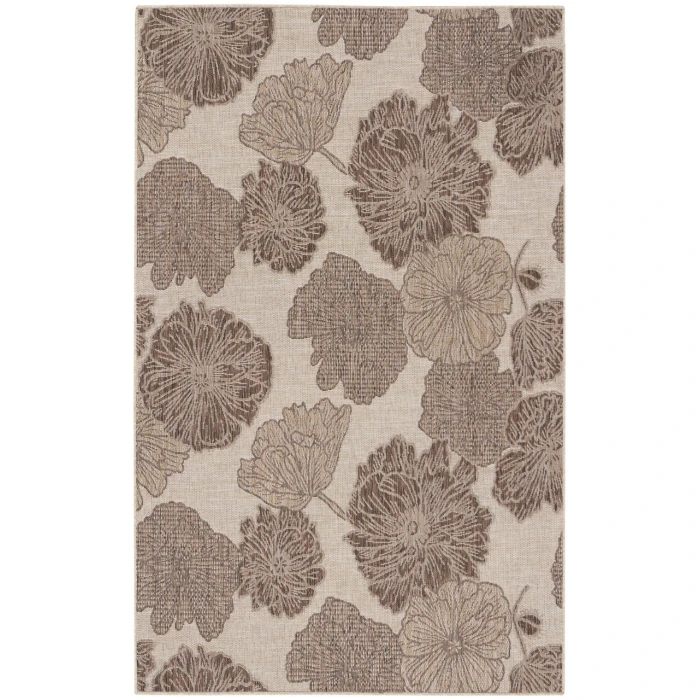 Nourison Garden Oasis Natural GOA04 5 ft. X 7 ft. Rectangle Rug
