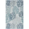 Nourison Home Garden Oasis GOA05 Blue 6 ft. X 9 ft. Area Rug