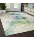 Nourison Prismatic Area Rug PRS16 Seafoam 7'9" x 9'9"