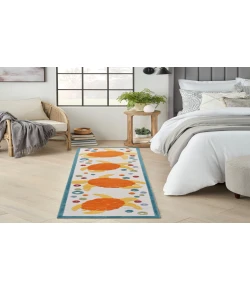 Nourison Home Aloha ALH27 Teal Multicolor 2 ft. 3 in. X 8 ft. Area Rug