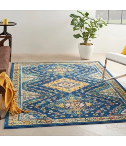 Nourison Home Allur ALR02 Navy Multicolor 4 ft. X 6 ft. Area Rug