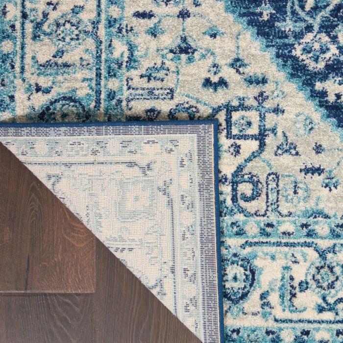 Nourison Tranquil Area Rug TRA06-Ivory/Navy