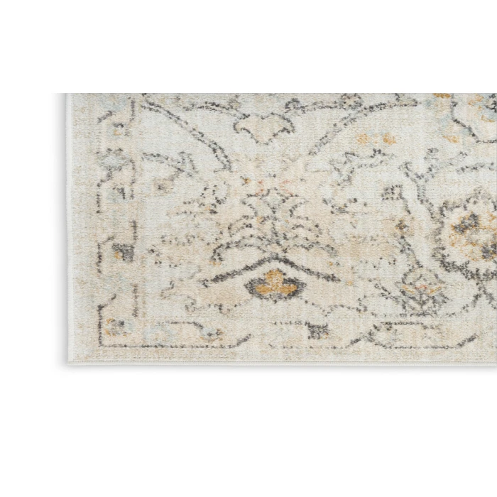 Nourison Oushak Home Grey OUS01 5 ft. 5 in. X 7 ft. 3 in. Rectangle Rug