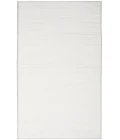 Nourison Washable Essentials Ivory Grey WAE01 2 ft. 2 in. X 8 ft. Rectangle Rug