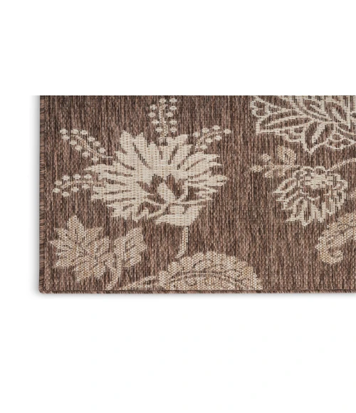 Nourison Garden Oasis Mocha GOA03 5 ft. X 7 ft. Rectangle Rug