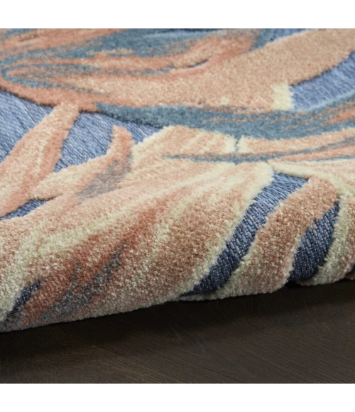 Nourison Aloha Blue Rose ALH43 2 ft. 8 in. X 4 ft. Rect. Rug