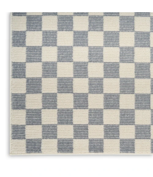Nourison Serenity Home Ivory Blue SRH10 7 ft. 10 in. X 9 ft. 10 in. Rect. Rug