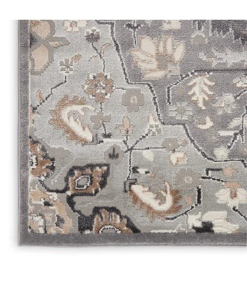 Nourison Elation Area Rug ETN09 Grey 9' x 12'