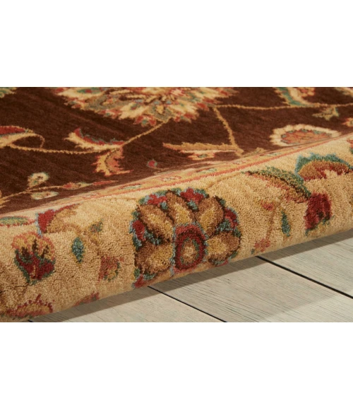 Nourison Living Treasures Round Area Rug LI04-Brown