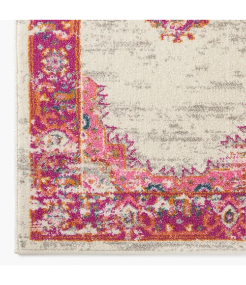 Nourison Passion Area Rug PSN03-Ivory/Fuchsia