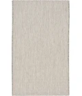 Nourison Courtyard Ivory Silver COU01 2 ft. 2 in. X 12 ft. Rectangle Rug