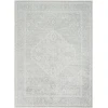Nourison Home Astra Machine Washable ASW11 Light Grey 4 ft. X 6 ft. Area Rug