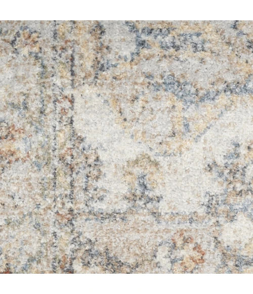 Nourison Astra Machine Washable Grey Multicolor ASW12 10ft. x 14ft. Rect. Rug