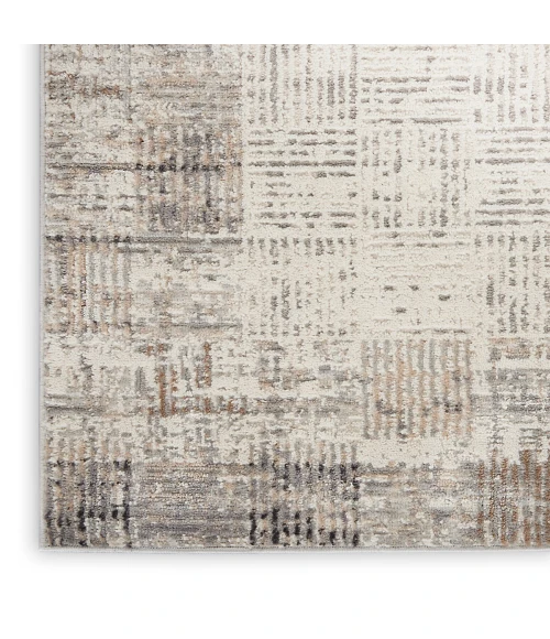 Nourison Elation Area Rug ETN05 Ivory Grey 7'10" x 9'10"