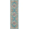 Nourison Home Passion PSN03 Light Blue 2 ft. 2 in. X 7 ft. 6 in. Area Rug