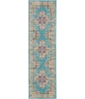 Nourison Passion Runner Area Rug PSN03-Light Blue