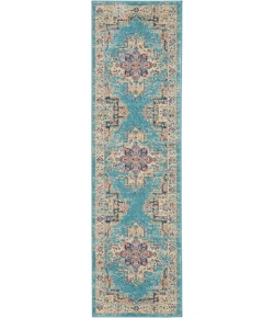 Nourison Home Passion PSN03 Light Blue 2 ft. 2 in. X 7 ft. 6 in. Area Rug