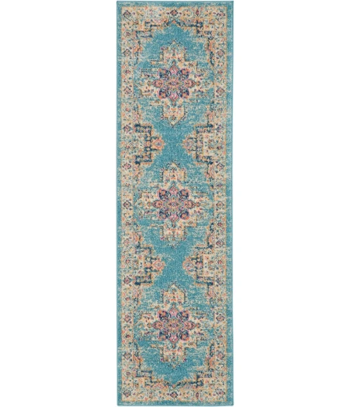 Nourison Passion Runner Area Rug PSN03-Light Blue