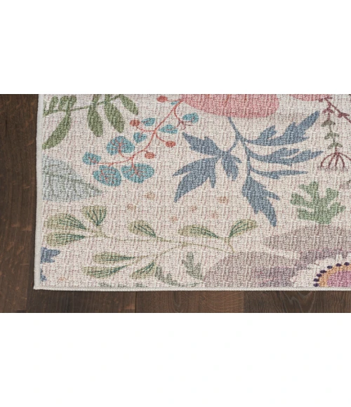 Nourison Nourison Washables Cream Multicolor NWB06 6 ft. X 9 ft. Rectangle Rug