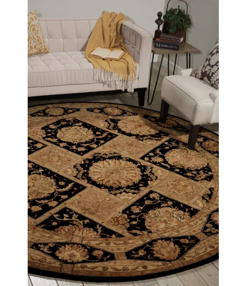 Nourison Home Nourison 3000 Black 3107 8ft. x Round Round Rug