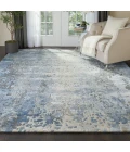 Nourison Prismatic Area Rug PRS17 Denim 7'9" x 9'9"