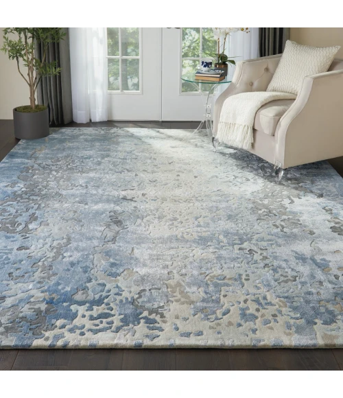 Nourison Prismatic Area Rug PRS17 Denim 7'9" x 9'9"