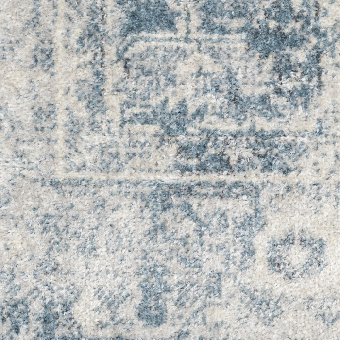 Nourison Astra Machine Washable Area Rug ASW11 Blue/Ivory