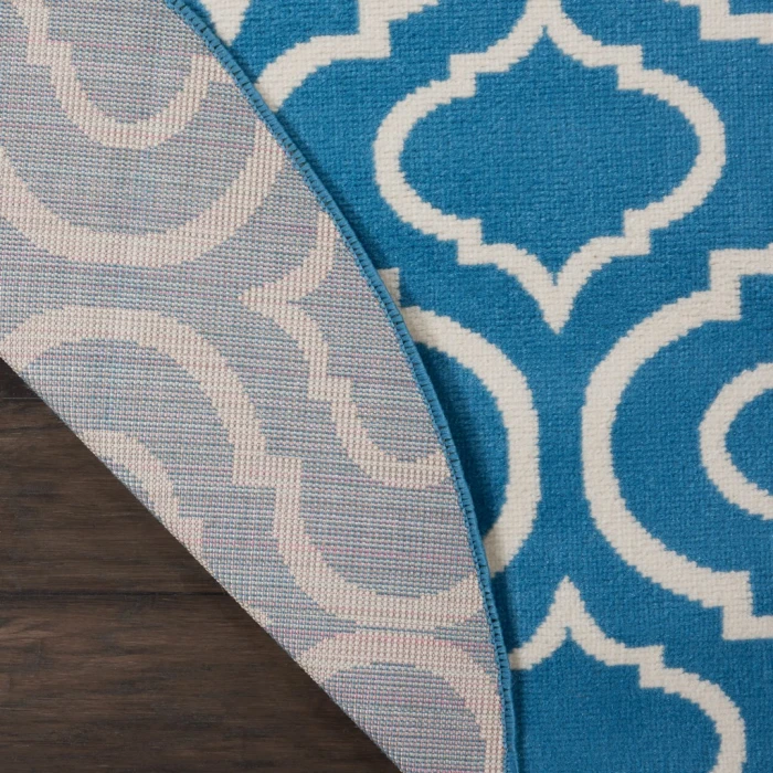 Nourison Jubilant Round Area Rug JUB19-Blue