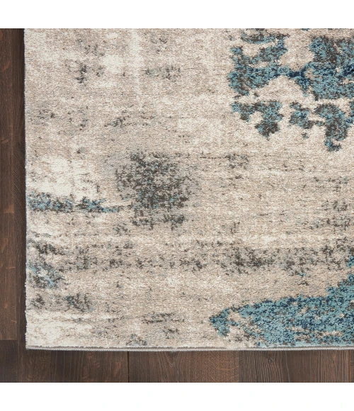 Kathy Ireland American Manor Area Rug AMR04 Ivory Blue